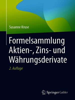 cover image of Formelsammlung Aktien-, Zins- und Währungsderivate